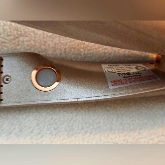 TYME Iron Flat Iron and Curling Iron in One Titanium Rose Gold Black Pouch EUC - Picture 6 of 8
